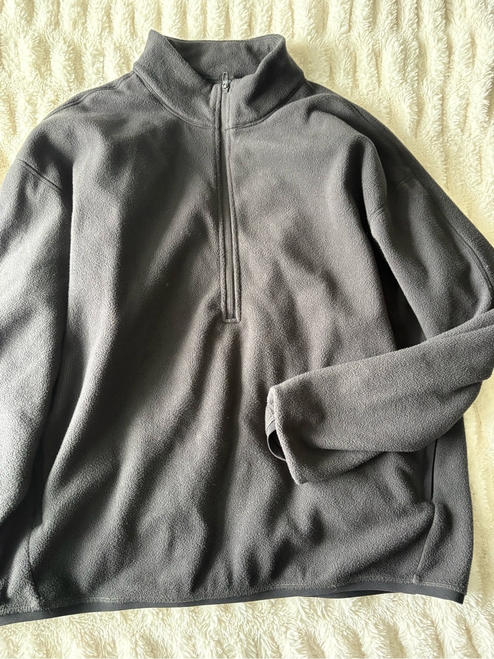 lululemon athletica Men's Charcoal Gray Half-Zip Fleece Pullover